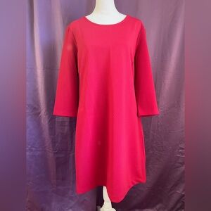 Daisy Fuentes Bold Pink 3/4 Sleeve Dress